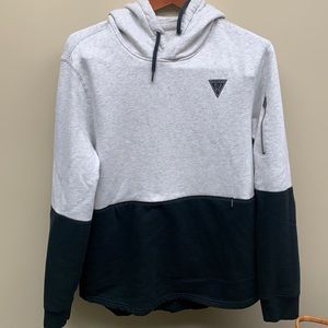 Hollister color block grey black sweatshirt hoodie